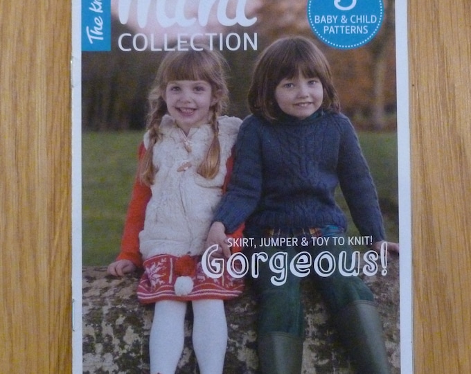 The Knitter knitting patterns, Mini Collection, small leaflet, skirt, jumper and toy, baby and child, 2 - 9 years, Katya Frankel