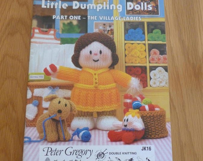 Jean Greenhowe's Little Dumpling Dolls, knitting pattern booklet, Part One, vintage