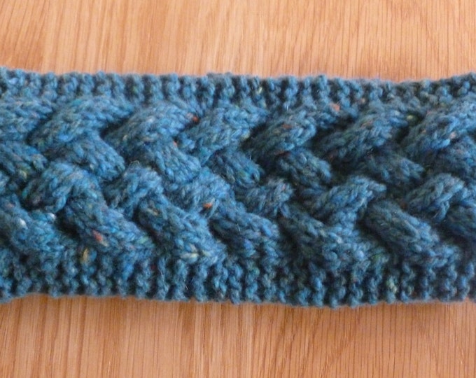Cosy Cabled Headbands, knitting pattern, PDF, digital download, Aran, 2 simple easy designs, handknit, pattern, headband, cables