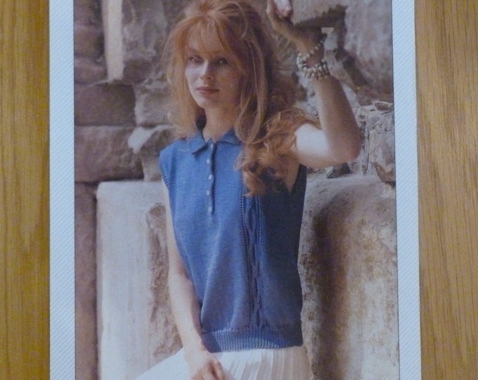 Jaeger Knitting Patterns, vintage, women's, sweaters, twin set, sleeveless top, cardigan, 30 - 44 in, originals, UK