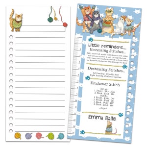 Cartes nuanciers, boule Emma, macareux laineux, moutons dans des pulls, 210 x 99 mm, 16 trous, 5 cartes, sac recyclable, jeu de couleurs, tricot, crochet