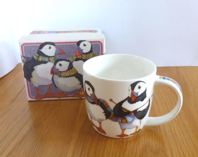 Emma Ball Mugs, boxed, china mug, Sheep in Sweaters, Woolly Puffins, CatsinHats, Woollies, Sealife, Happy Sheep, Felted Sheep, Gift box