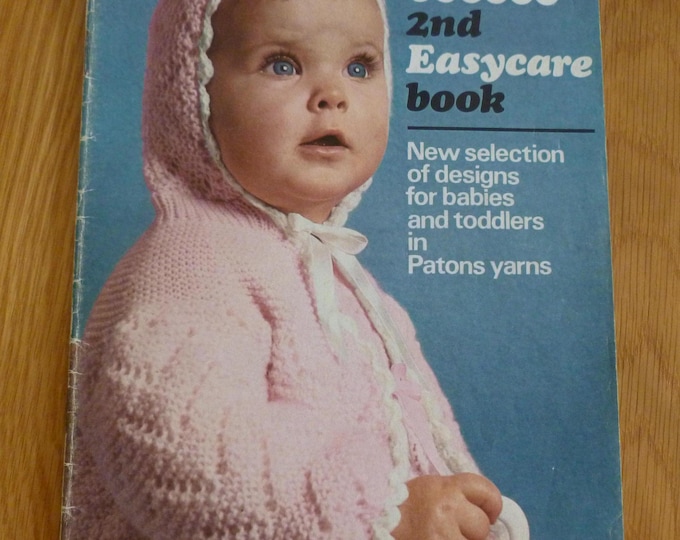 Vintage knitting pattern booklet, Patons, for babies and toddlers, 1970's, 4 ply, DK, Quicknit, UK, 22 lovely patterns, knitting, crochet