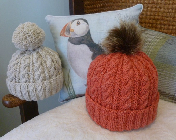 The Mourne Croob Hat, knitting pattern, PDF digital download, DK