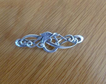 Celtic Silver Brooch, Scottish, vintage