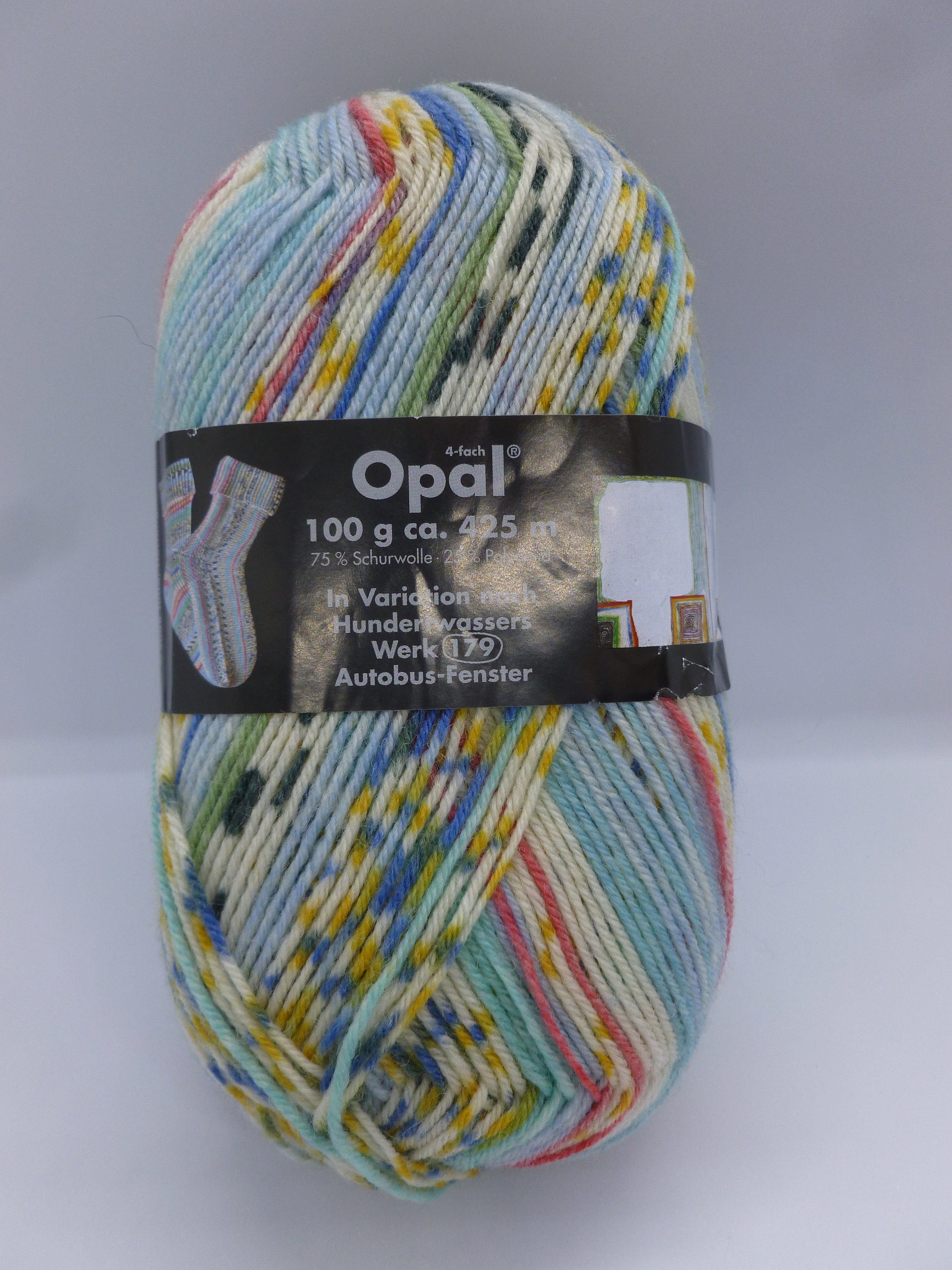 Opal 100g warm 425 m made in Germany 75 % wool colourful choice of colours Opal Sock Yarn superwash at 40