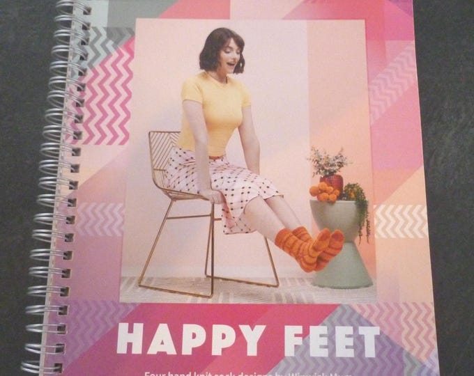 WYS Happy Feet Sock Knitting Pattern Book, 4 designs, West Yorkshire Spinners