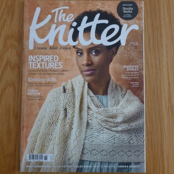 The Knitter Magazine, various issues, excellent condition, inspiring knits, fascinating articles, masterclass, patterns, back issues