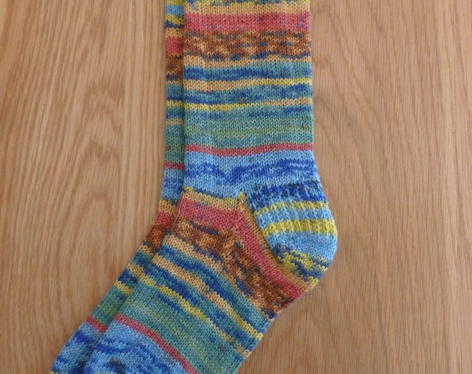 KNITTING KIT, Stromness Socks, Wee Window Design, kit, gift bagged, 4ply yarn, pattern, needles, socks, adult, child, 6 sizes, from Scotland