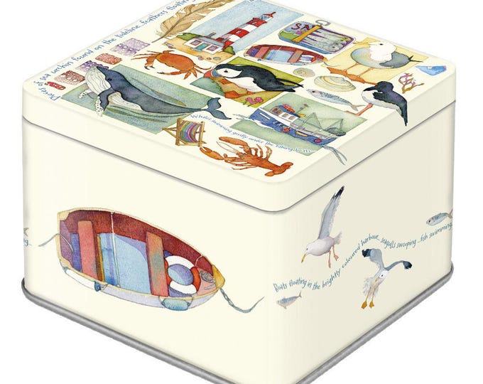 Square Storage Tin, by Emma Ball, various designs