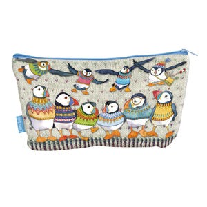 Zipped Bags von Emma Ball, praktische Projektsäckchen, 33 cm x 21 cm, Baumwolle, gefüttert, mit Reißverschluss, Aufbewahrung für Strickerinnen, Geschenk für Handarbeiterinnen, UK