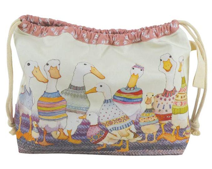 Project Bags by Emma Ball, cotton, drawstring, choice of designs