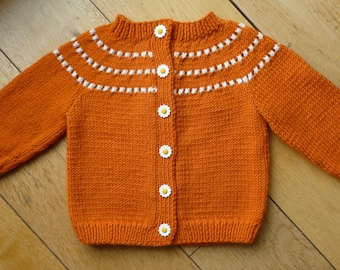 Knitting Pattern, PDF Digital Download, lovely cardigan, straight needles, Collieston Cutie, babies, childrens, DK, designed in Scotland