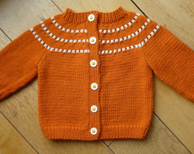 Knitting Pattern, PDF Digital Download, lovely cardigan, straight needles, Collieston Cutie, babies, childrens, DK, designed in Scotland