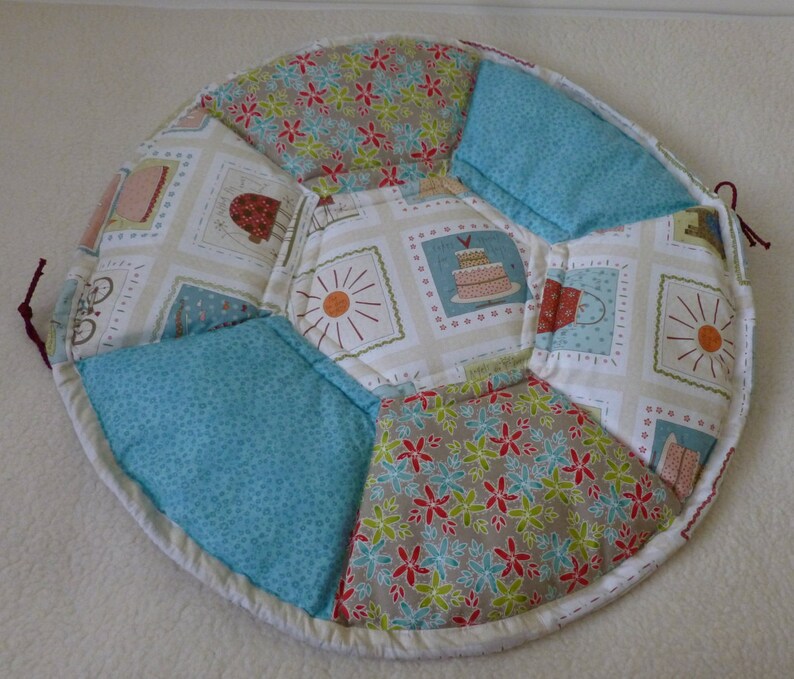 UNIQUE DOG BED small patchwork circular mat bed Etsy