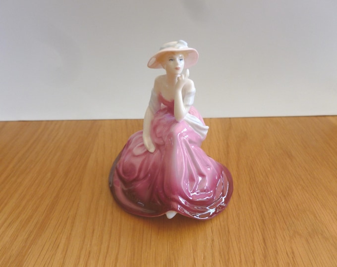 Vintage Coalport Figurine, Debuntantes In Love, elegant, bone china, handpainted, made in England, ladies, collectable, gift