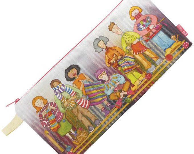 Long Project Bag by Emma Ball, zipped, cotton, lined