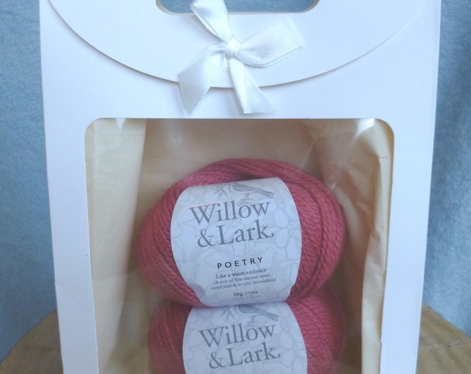 Knitting Kit for The Culross Cowl, lacy design, DK, handknit, soft warm