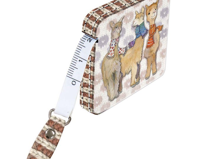 Tape Measure by Emma Ball, various designs, wipeable, 5.5 cm, 1.5 m retractable tape, Woolly Puffins, Sheep in Sweaters, Seathrift Puffins..