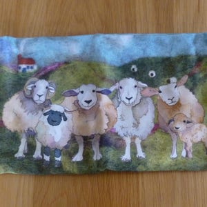 Funda para agujas de tejer circulares, de Emma Ball, Felted Sheep imagen 1