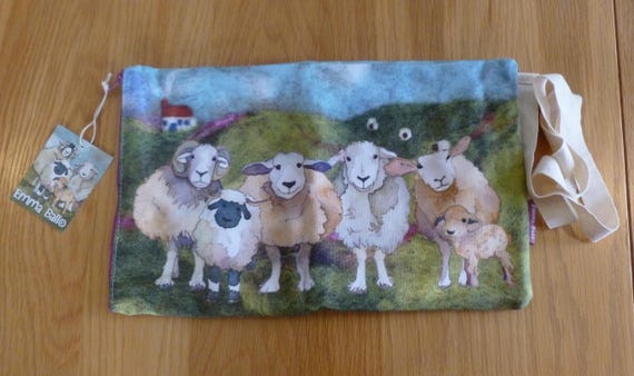 Knitting Needle Wrap for circular needles,  by Emma Ball, Felted Sheep