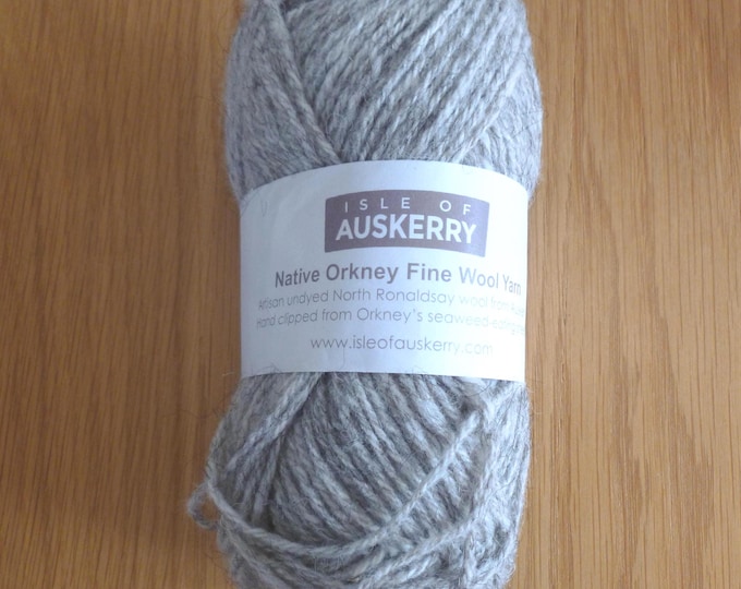 North Ronaldsay Wool, Aran, 100g, Isle of Auskerry, natural colours, Orkney, pure new wool