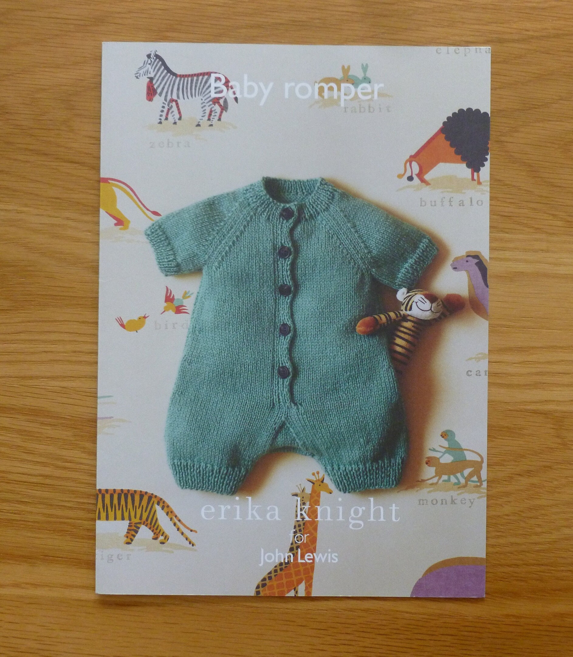 Erika Knight knitting pattern, Baby Romper, for John Lewis, knitting pattern, babies, DK, 3