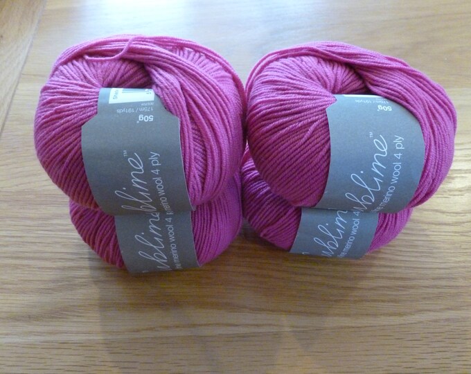 Sublime Extra Fine Merino, 4 ply, 50g, soft, washable