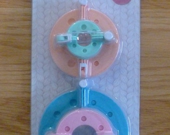 Pomponmakers, 4 maten, 3,5 cm, 5,5 cm, 7 cm, 9 cm, perfect voor het maken van pom poms voor hoeden, hobbycraft, hoeden