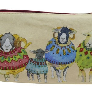 Zipped Bags by Emma Ball, handy project bags, choice of designs, 33 cm x 21 cm, cotton, lined