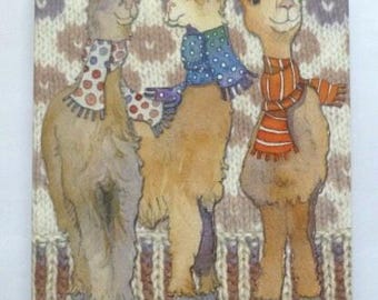 Emma Ball Bound Notebook, softback, lined paper, 16 cm x 12 cm, ribbon marker, 80 sheets, puffins, woollies, kittens, sheep, felted sheep