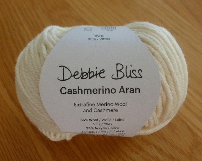 Debbie Bliss Cashmerino Aran, knitting yarn, merino wool, cashmere, 50g balls, wool, handknitting, soft, Aran