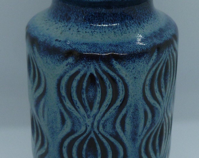 Beautiful Blue Vintage Vase, 1960's, rare