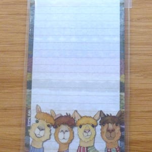 Magnetic notepad shopping list by Emma Ball, Sheep in Sweaters, Woolly Puffins, other designs, crafters, lined notepad, 50 sheets, UK