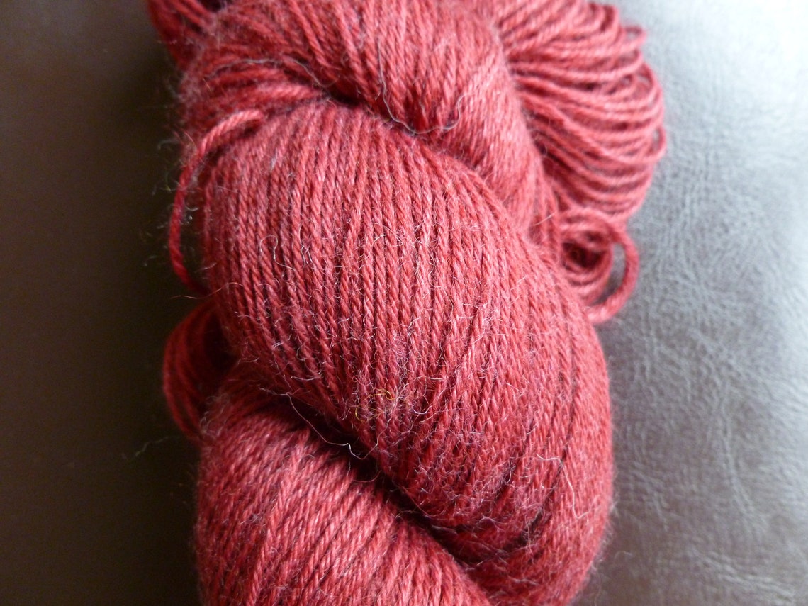 Hand Dyed Yarn Eden Cottage Yarns 4ply lovely colour rust Etsy