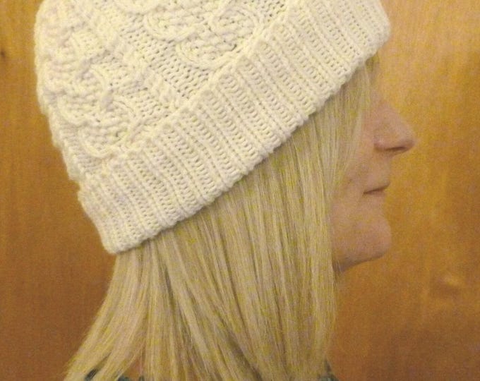 Hazlehead Hat knitting pattern, Aran, PDF, digital download, printable
