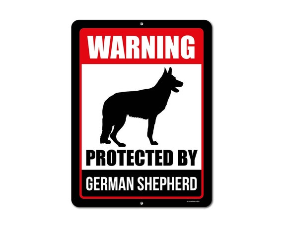 beware of german shepherd sign