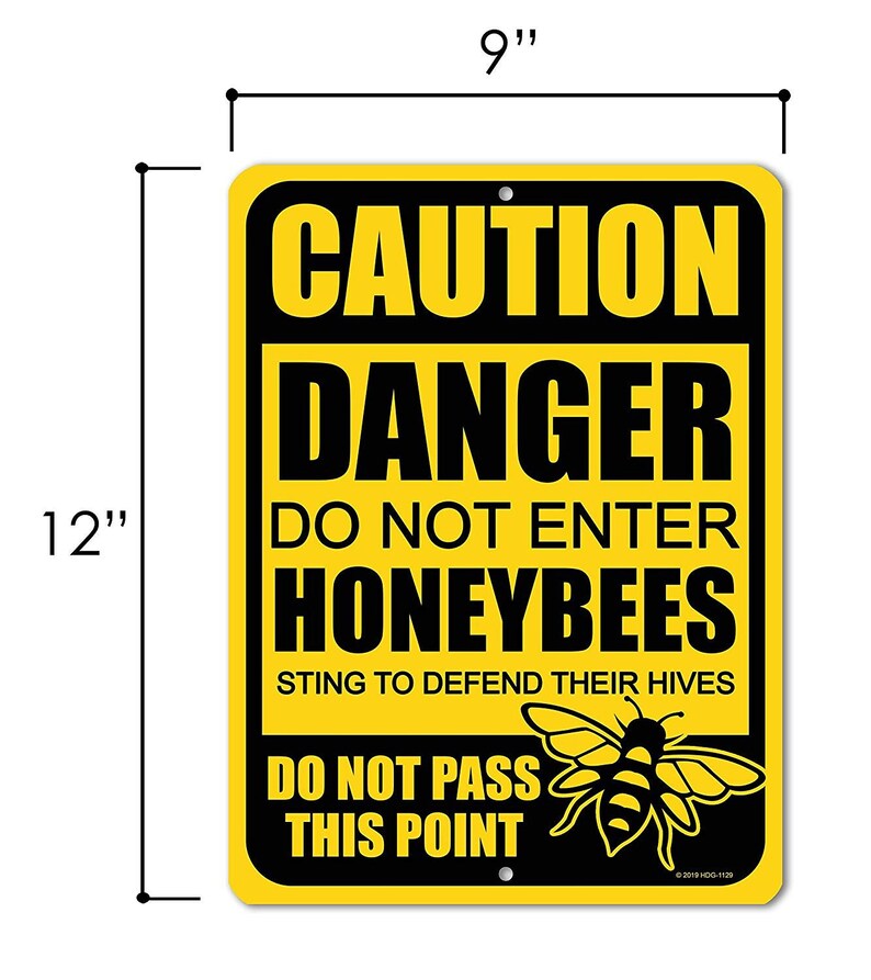 No Trespassing Signs Caution Danger Do Not Enter Honeybees 9 | Etsy