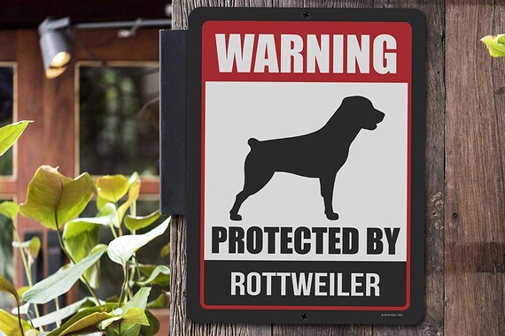 ROTTWEILER  DOG SIGN.9"x12" ALUMINUM SIGN,DOGS,WARNING,SECURITY,GUARD,MHMTROT 