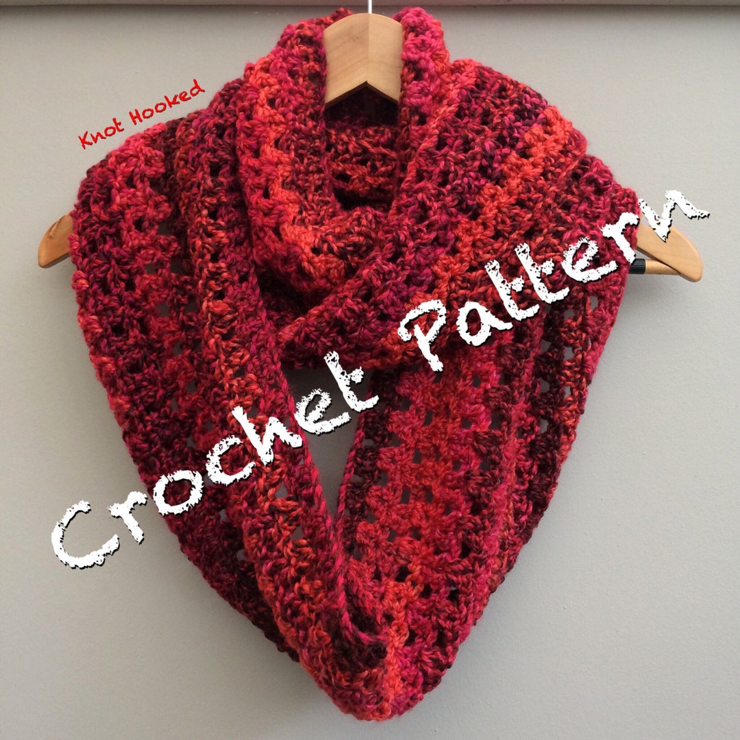 Oh so Cosy Crochet Infinity Scarf Pattern Easy & Perfect for Beginners ...