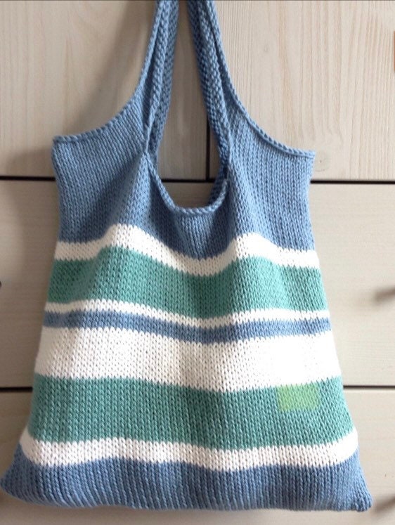 Pensacola Tote Bag, Digital Knitting Pattern, Easy Knit