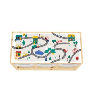 Ikea Trofast Hack: Road Map Playmat Sticker, PVC-Free Vinyl