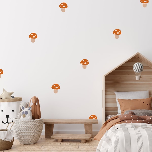 Woodland wall decals | Toadstool wall stickers | Woodland wall decor | Mushroom wall decals | Toadstool decor | Removable wall stickers