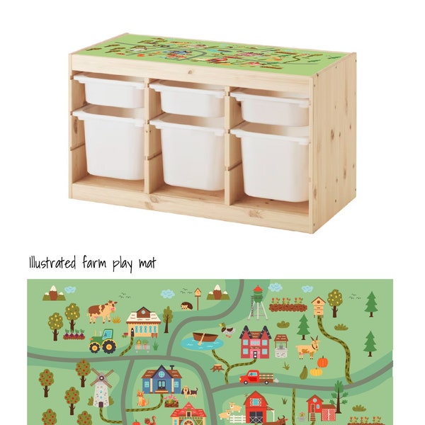 Storage stickers, Storage decals, decals trofast, animal trofast decal, trofast stickers, Furniture stickers,  farmyard sticker, ikea hack