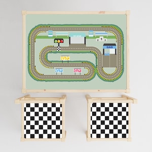 Möbelsticker für Ikea Latttisch, Tischaufkleber, Autoaufkleber, Strassenkarte Aufkleber, Ikea Sticker