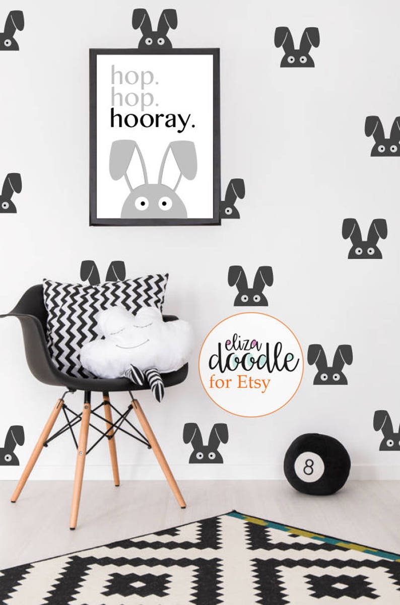Bunny Stickers / Rabbit Wall Decals / Bunny Wall Decals/ Bunny Etsy UK