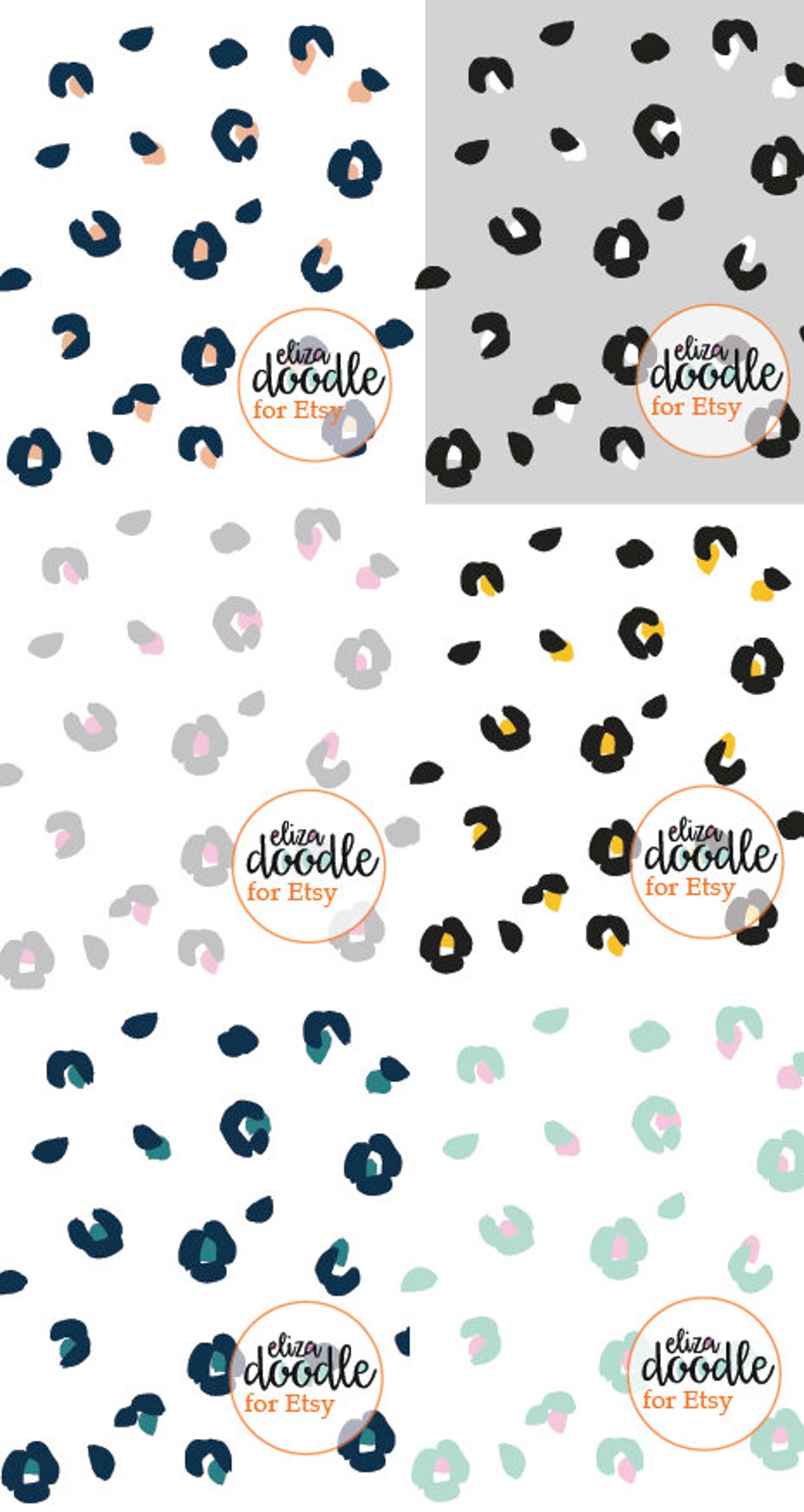 Animal Print Wall Stickers / Vinyl Decal / Leopard Print Wall Etsy