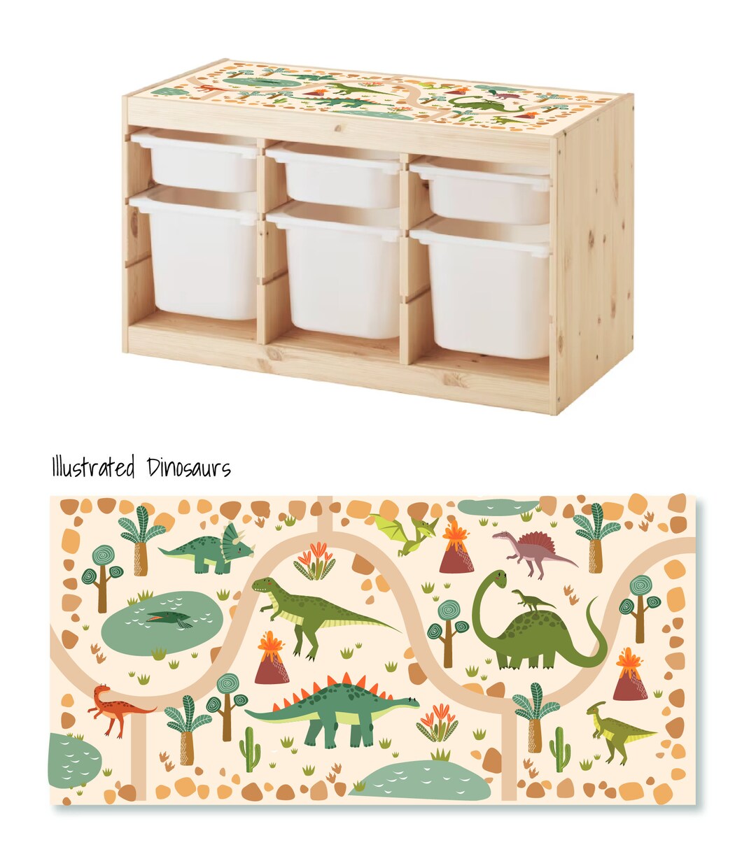 Storage Stickers Storage Decals Decals for Trofast Dinosaur Trofast Decal Trofast Stickers