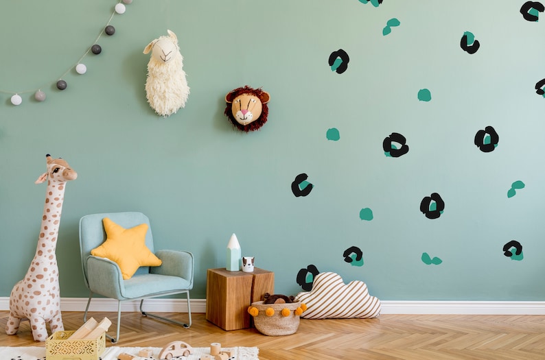 Animal Print Wall Stickers / Vinyl Decal / Leopard Print Wall Etsy