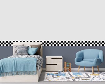 Racing Car Wall Decals: Peel and Stick on border, bedroom decor